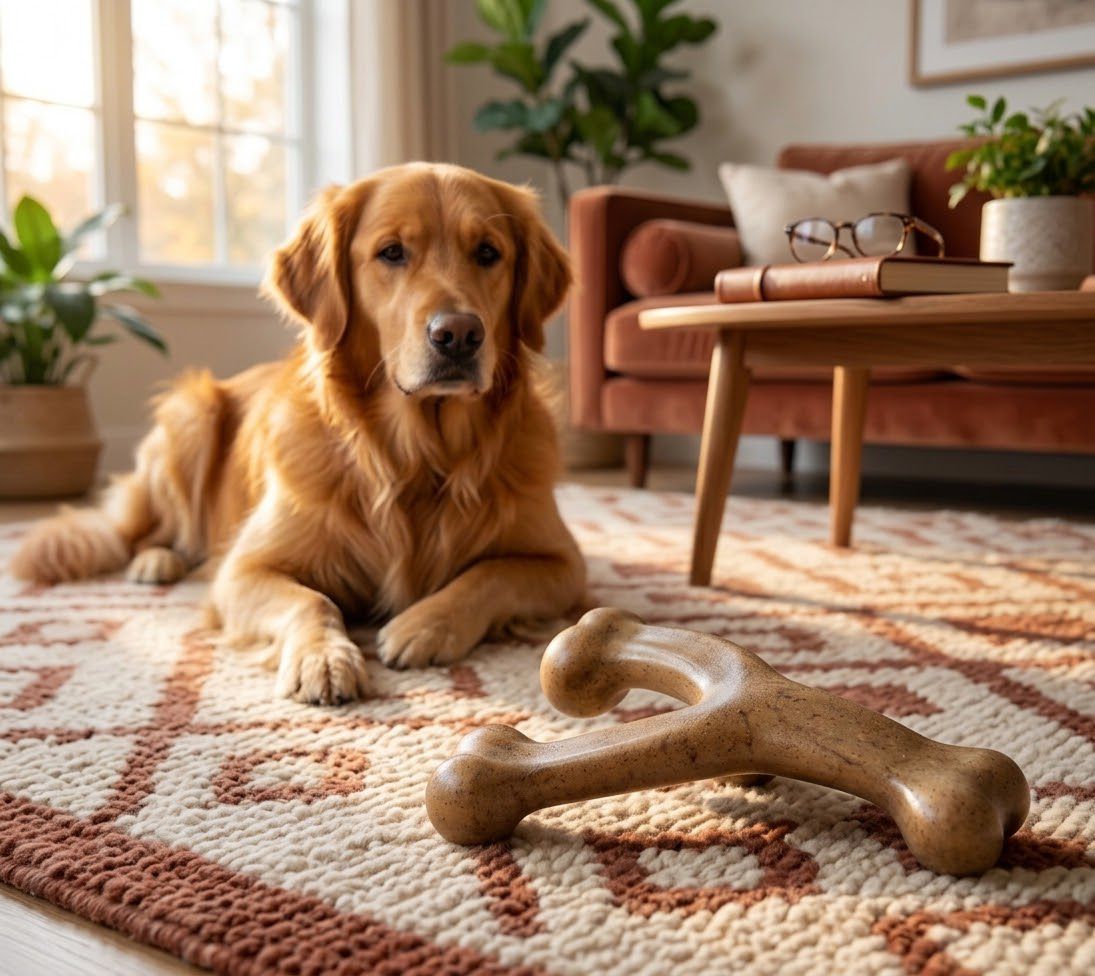 Indestructible Wishbone Dog Chew Toy for Aggressive Chewers