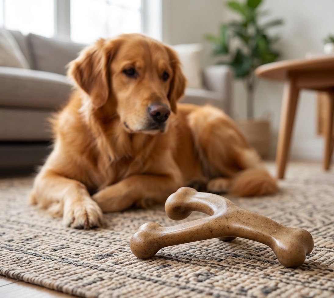 Indestructible Wishbone Dog Chew Toy for Aggressive Chewers