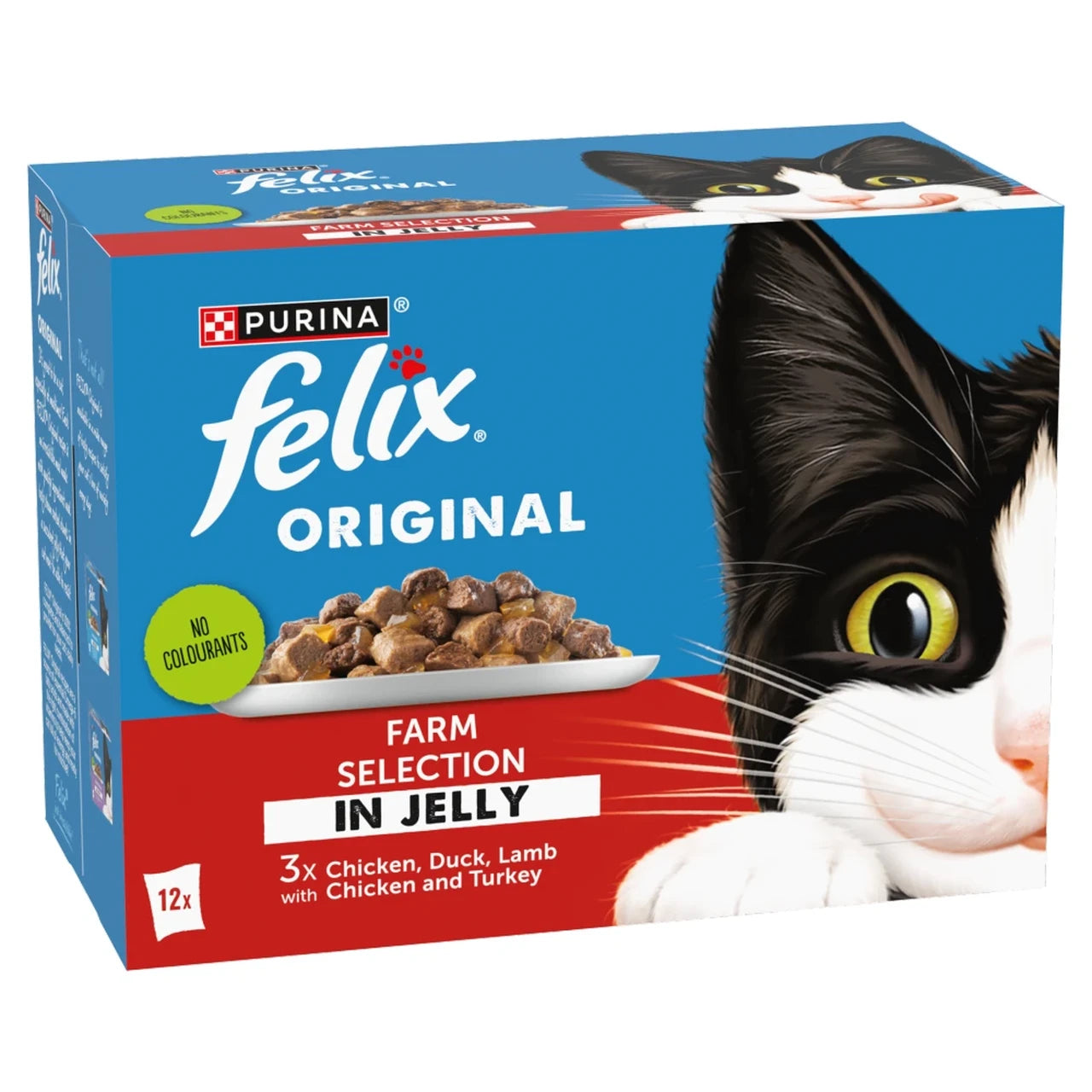 FELIX Original Farm Selection in Jelly Wet Cat Food 12x85g