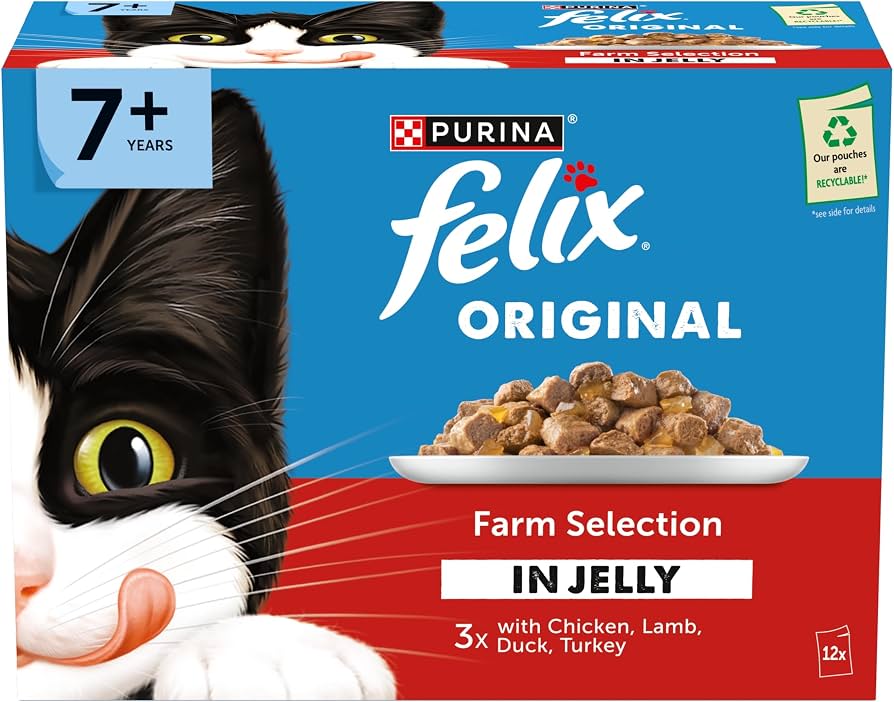 FELIX Original Farm Selection in Jelly Wet Cat Food 12x85g