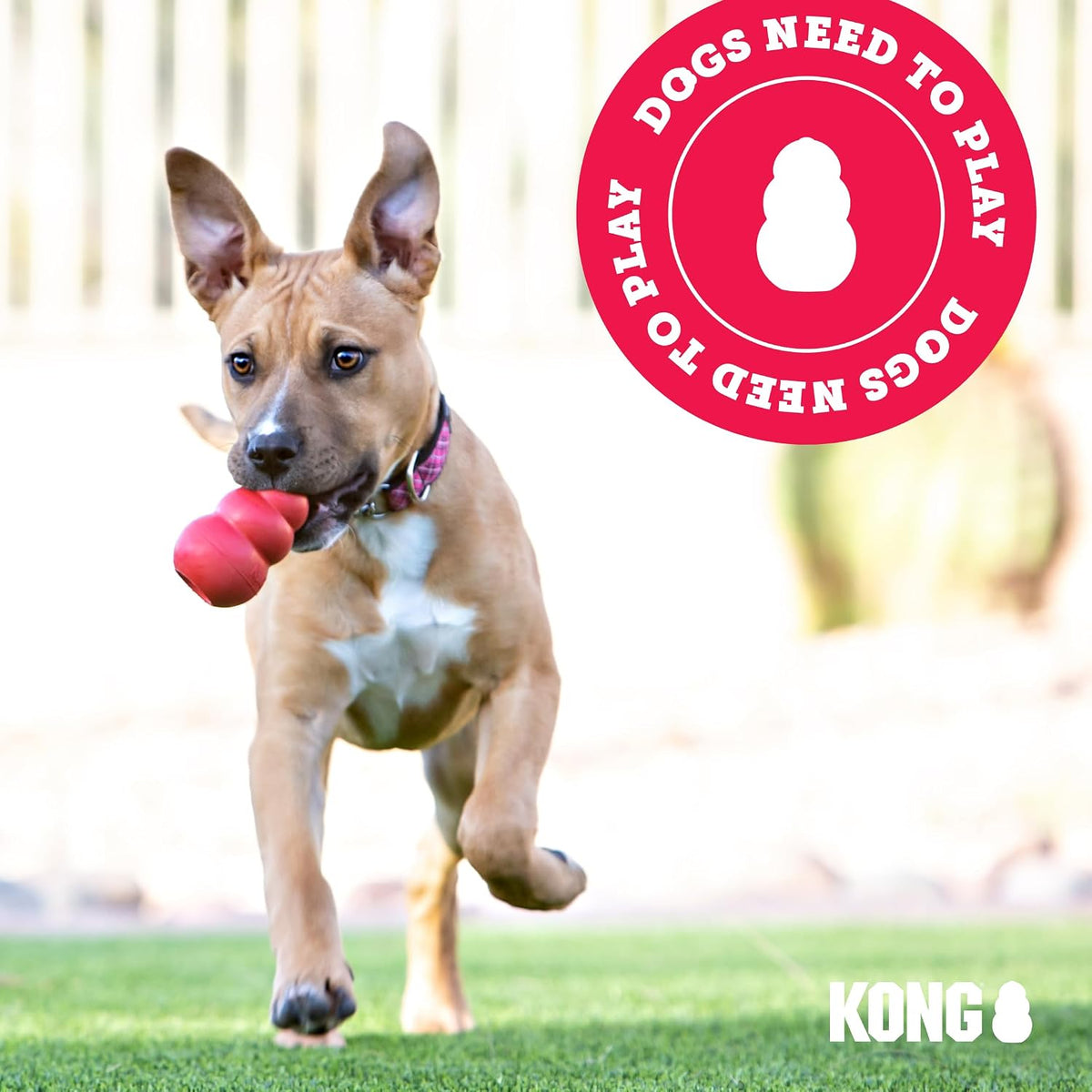 KONG Classic Stuffable Dog Toy, For Medium Dogs
Treat-Fillable Hollow Interior, Erratic Bounce for Extended Play, Durable Natural Red Rubber, for Average Chewers