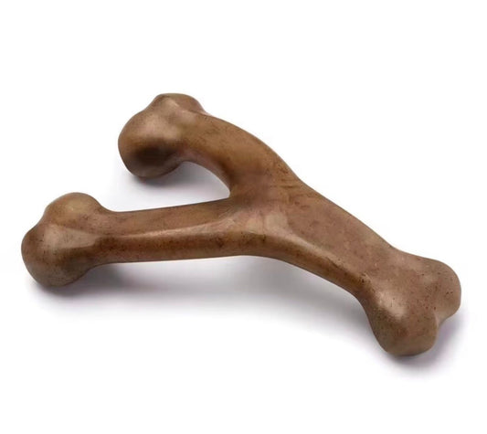 Indestructible Wishbone Dog Chew Toy for Aggressive Chewers